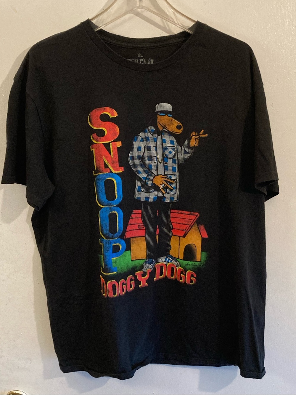 Snoop Doggy Dogg Graphic Tee - Black with Multicolor Print